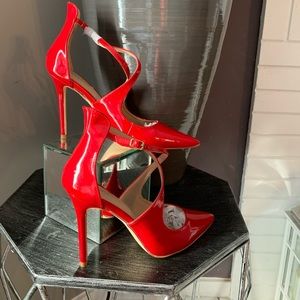 Red Patent Heels